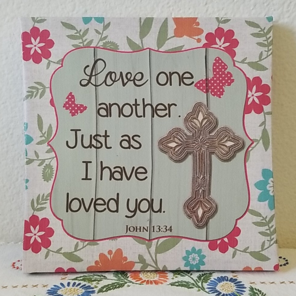 Love One Another canvas wall art